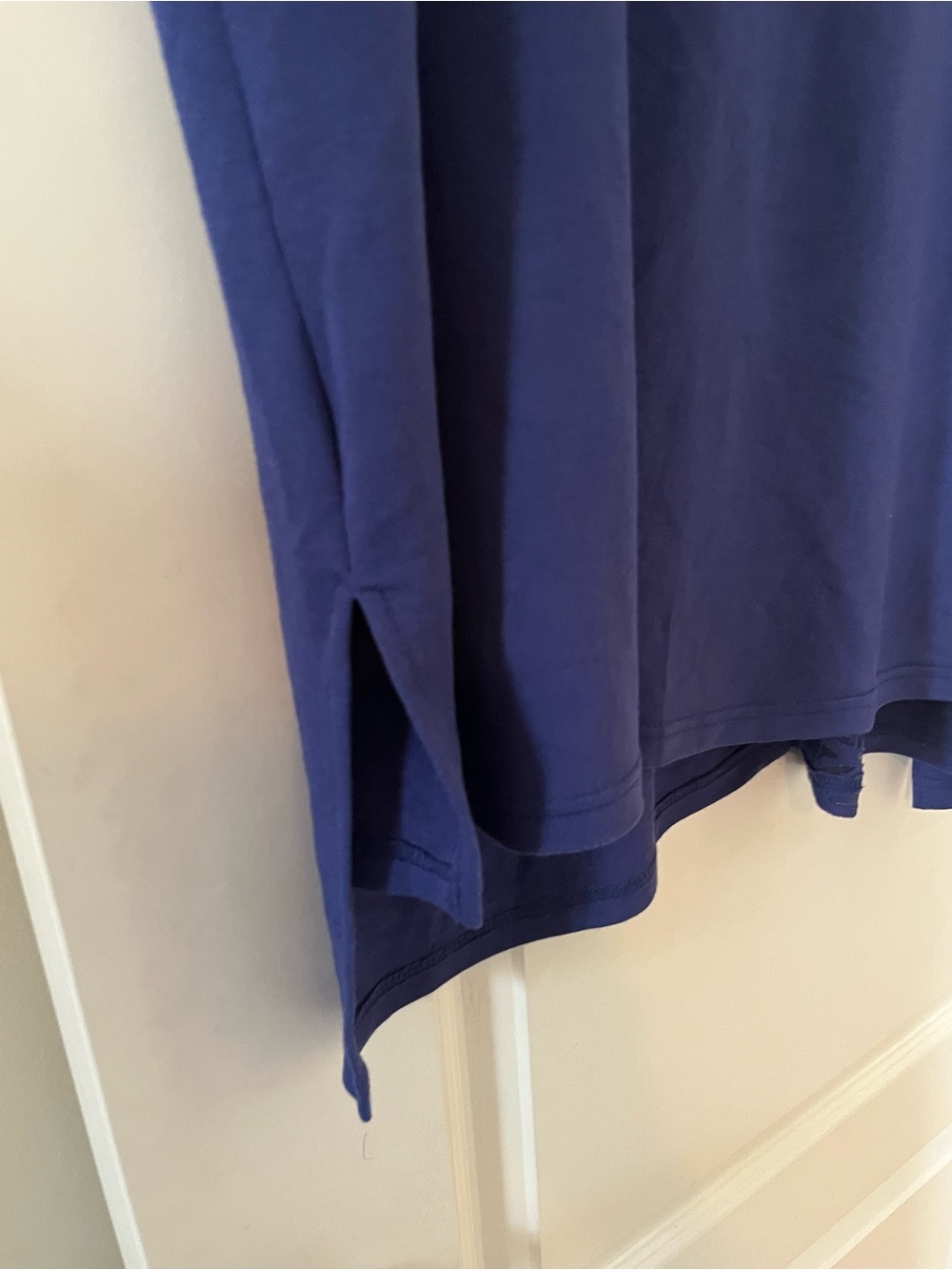 Ava & Viv Dark Royal Blue Laser-Cut Shoulder Long Top - Women’s Size 3X - Picture 7 of 14